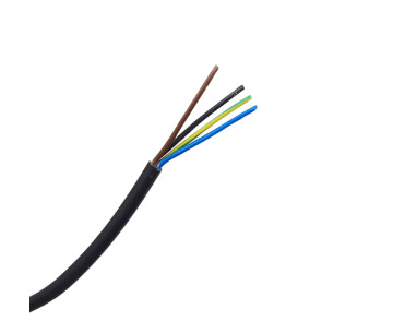 Cable manguera redonda PVC 4G0.50 negro