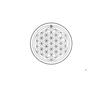 FLOWER OF LIFE 1195 50MM CRYSTAL