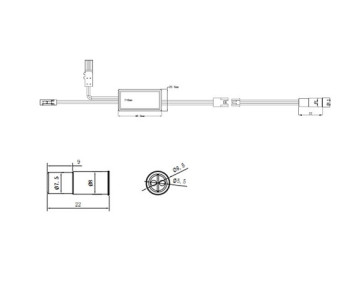 Switch Door Sensor DOOR120-L  12-24Vdc