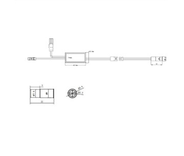 Switch Waving Dimmer IRD120-L 12-24Vdc Negro