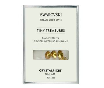 Crystal Pixie Tiny Treasures Nail Piercing Crystal Metallic Sunshine