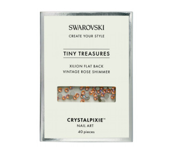Crystal Pixie Tiny Treasures Xilion FB Vintage Rose shimmer (40uds)