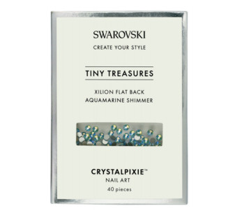 Crystal Pixie Tiny Treasures Xilion FB A Aquamarine shimmer 40uds)