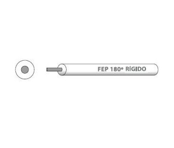 Cable unipolar FEP rigido 1x0.75 T180 gris