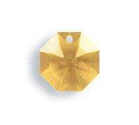 Octógono Lily 8115/14mm 1 taladro Golden Teak Swarovski Crystal