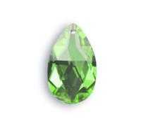 Almendro 8721/38x22mm Light Peridot Swarovski Crystal