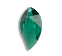 Hoja trendy 8806/40x21mm Emerald Swarovski Crystal
