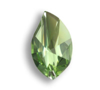 Hoja trendy 8806/40x21mm Light Peridot Swarovski Crystal