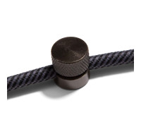 Fijación con pasacable metálico para cable textil Gunmetal (2 uds)