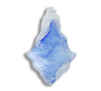 Plaqueta de cristal 93/89mm Craquelé Azul