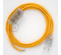 Conexión de mano 1,8m Transparente cable redondo Seda Amarillo RM10