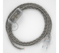 Conexión de mano 1,8m Transparente cable Redondo Algodón Corteza RD53