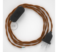Conexión de mano 1,8m Negro cable Trenzado Seda Whisky TM22