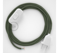 Conexión de mano 1,8m Blanco cable Redondo Algodón Verde Gris RC63