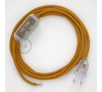 Conexión de mano 1,8m Transparente cable Redondo Seda Mostaza RM25