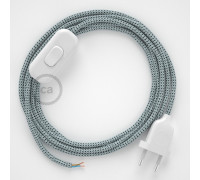 Conexión de mano 1,8m Blanco cable redondo Seda Stracciatella RT14
