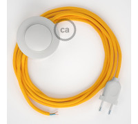 Conexión suelo 3m Blanco cable redondo Seda Amarillo RM10