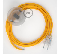 Conexión suelo 3m Transparente cable redondo Seda Amarillo RM10