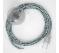 Conexión suelo 3m Transparente cable redondo Seda Stracciatella RT14