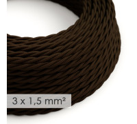 Cable Trenzado 3G1,50 textil  Rayon Brown