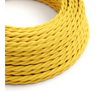 Cable Trenzado 2x0,75 textil Rayon Amarillo sólido