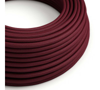 Cable manguera redonda 3G0,75 textil Rayon Burdeos sólido