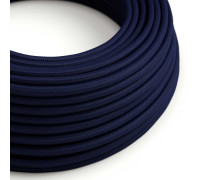 Cable manguera redonda 2x0,75 textil Rayon Azul Marino sólido