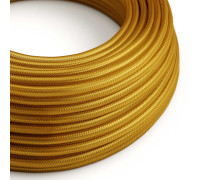 Cable manguera redonda 3G0,75 textil Rayon Dorado sólido