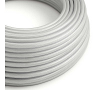 Cable manguera redonda 3G0,75 textil Rayon Plateado sólido