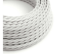 Cable Trenzado 3G0,75 textil Algodón Blanco sólido