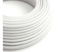 Cable manguera redonda 2x0,75 textil Algodón Blanco sólido