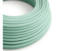 Cable manguera redonda 2x0,75 textil Algodón Verde Menta sólido