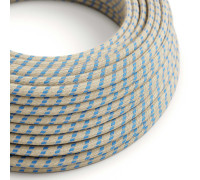 Cable manguera redonda 2x0,75 textil Algodón Stripes Steward y lino