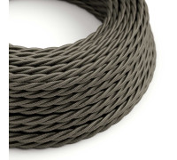 Cable Trenzado 2x0,75 textil Rayon Gris Oscuro sólido