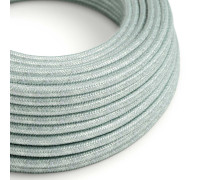 Cable manguera redonda 2x0,75 textil Algodón Azul Calina