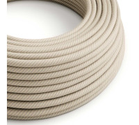 Cable manguera redonda 2x0,75 textil Algodón y Lino Paja