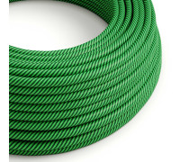 Cable manguera redonda 3G0,75 textil HD Kiwi y Verde Oscuro