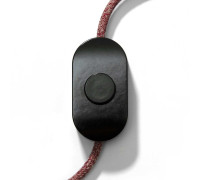 Interruptor de pie unipolar negro diseño Achille Castiglioni