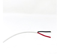 Cable manguera redonda PVC 2x0,35 blanca con interiores rojo y negro