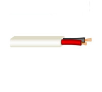 Cable manguera plana PVC 2x0.50 negro, interiores rojo y negro