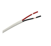 Cable manguera plana PVC 2x0.35 blanco, interiores rojo y negro
