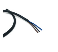 Cable manguera redonda PVC 3x0.75 sin T.T. negro