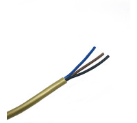 Cable manguera redonda PVC 3G0.75 sin T.T. oro