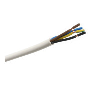 Cable manguera redonda PVC 4G0.75 blanco