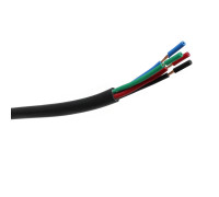 Manguera redonda PVC 4x0,50 negro,interior azul,rojo,verde,negro