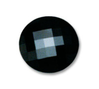 Chessboard Circle 2035/20mm Jet Swarovski Crystal