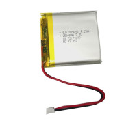 Batería LiPo 805050 con 10cm cable AWG22 y conector pin 2.0