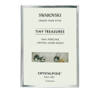 Crystal Pixie Tiny Treasures Nail Piercing Crystal Silver Night