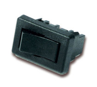 Interruptor rectangular. Negro