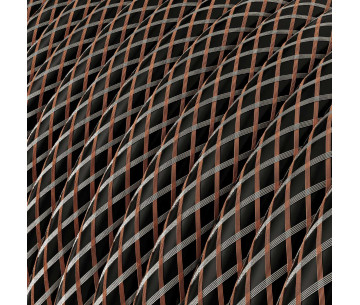 Cable manguera redonda 3G0,75 textil recubierto en Cobre bicolor